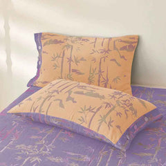 Bamboo Print Cotton Gauze Yarn-dyed Reversible Coverlet
