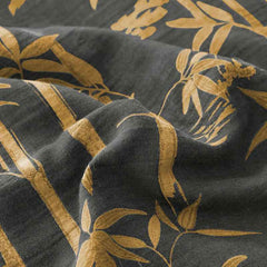 Bamboo Print Cotton Gauze Yarn-dyed Reversible Coverlet