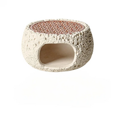 Sacred Cement Incense Burner – Crystal Cleansing & Smudging Tool with White Sage, Palo Santo & Cedar