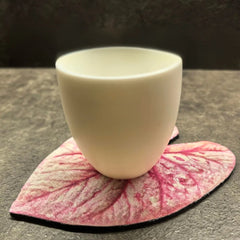 Monstera Deliciosa Leaf Leather Cup Mat for Table-Tuesday