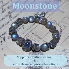 Moonstone Bracelet for Inner Peace & Intuitive Strength | Mars in 12th House