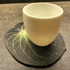 Monstera Deliciosa Leaf Leather Cup Mat for Table-Sunday