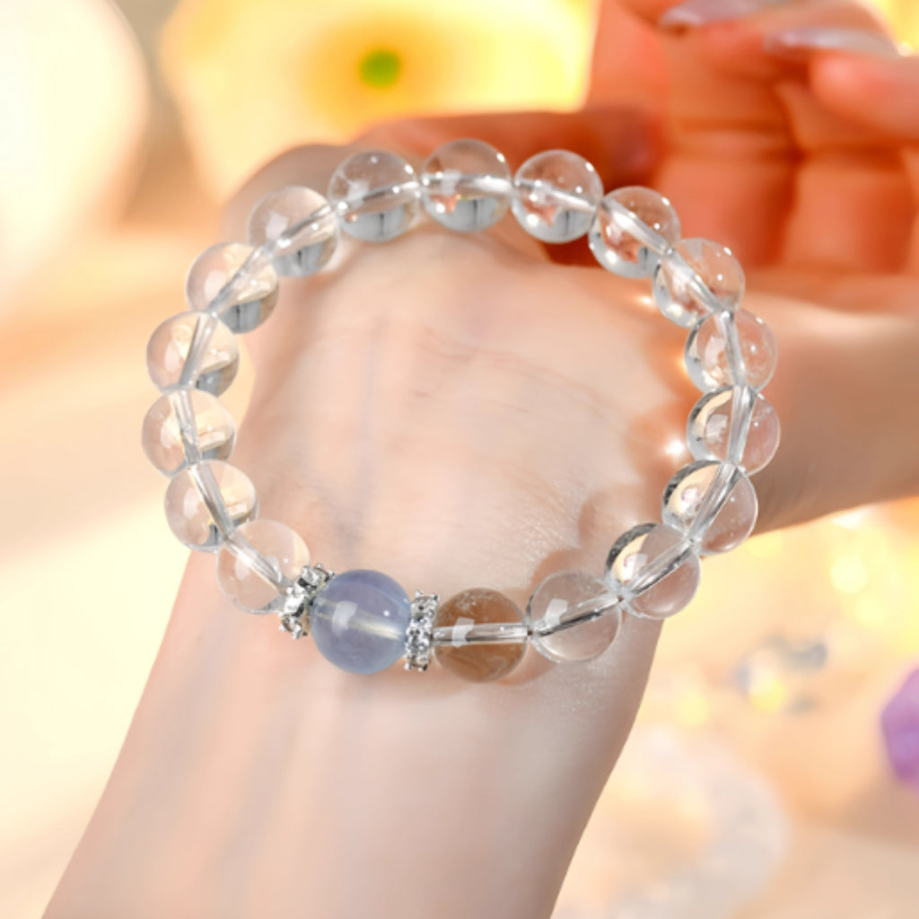 Clear Quartz Bracelet for Inner Peace | Mars in 4th House Support