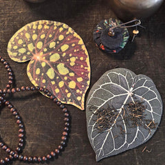 Monstera Deliciosa Leaf Leather Cup Mat for Table-Tuesday