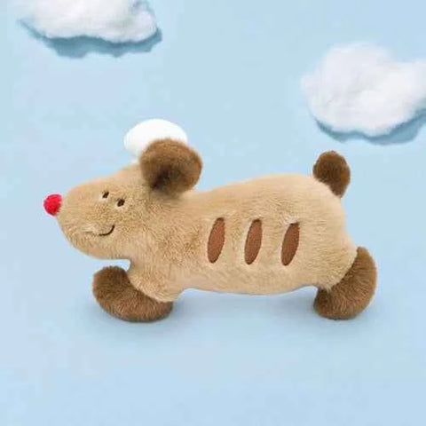 Fluffy Simulation French Bread Dog Doll Nap Sleep Gift'