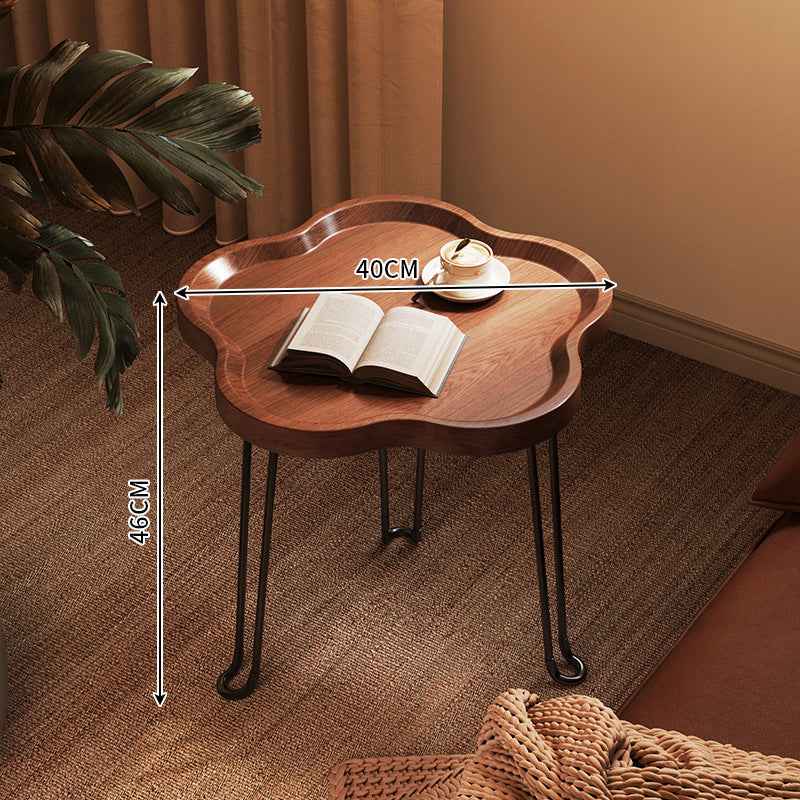 Petal Foldable Side Table – Modern Round Coffee Table for Balcony & Small Spaces