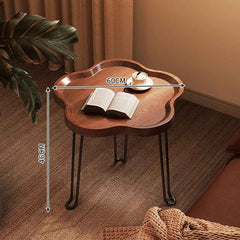 Petal Foldable Side Table – Modern Round Coffee Table for Balcony & Small Spaces