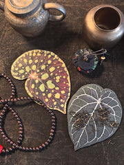 Monstera Deliciosa Leaf Leather Cup Mat for Table-Sunday
